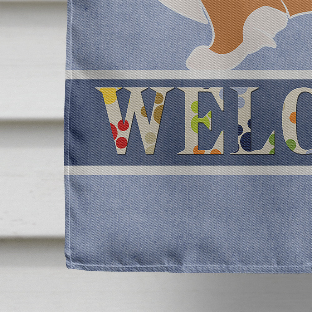 Pekingese Welcome Flag Canvas House Size BB5542CHF  the-store.com.