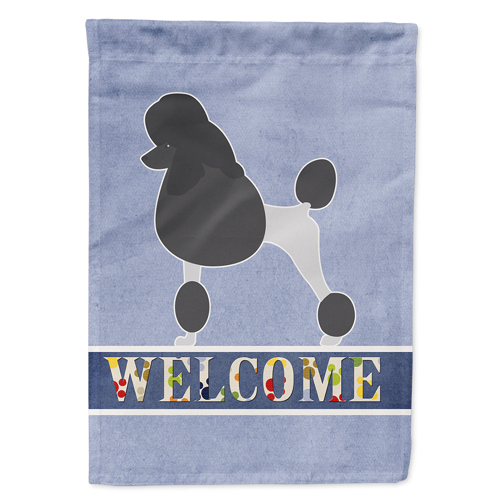 Poodle Welcome Flag Canvas House Size BB5543CHF  the-store.com.