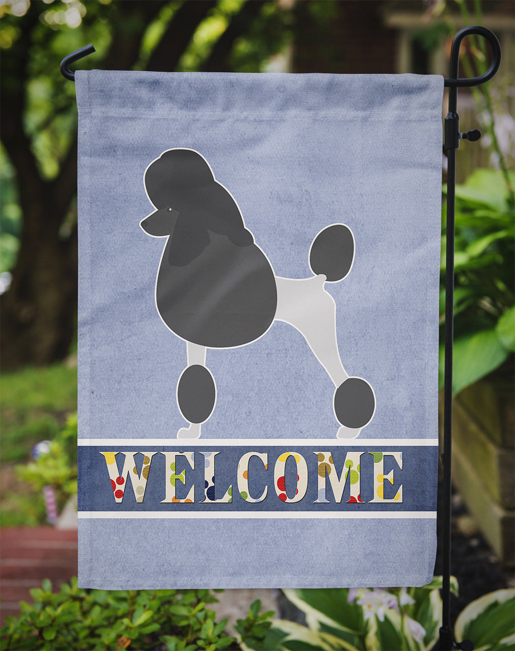 Poodle Welcome Flag Garden Size BB5543GF  the-store.com.