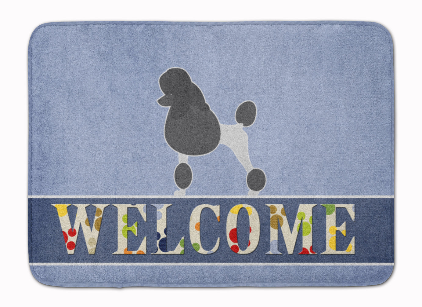 Poodle Welcome Machine Washable Memory Foam Mat BB5543RUG - the-store.com
