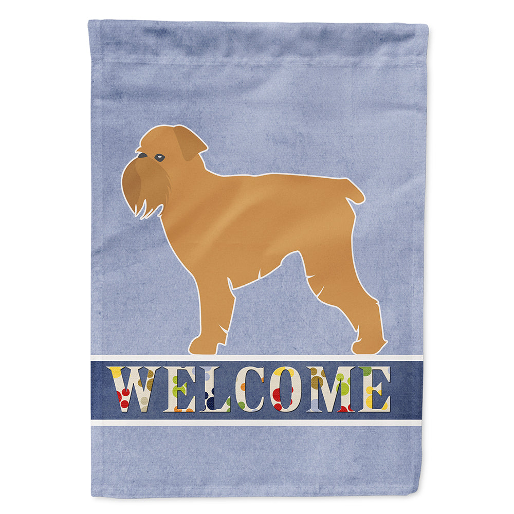 Brussels Griffon Welcome Flag Canvas House Size BB5544CHF