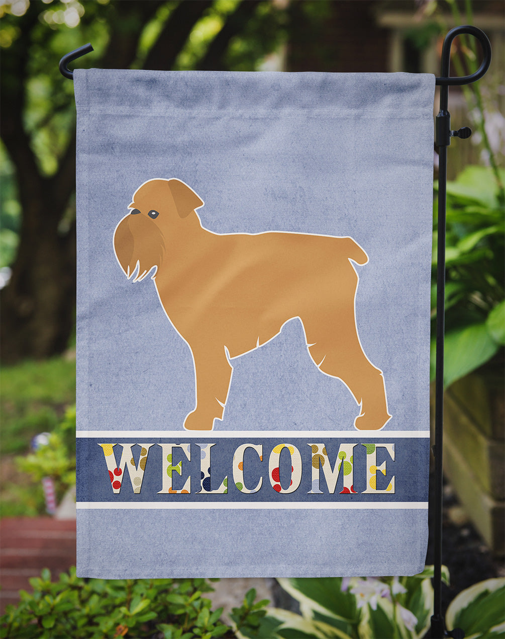Brussels Griffon Welcome Flag Garden Size BB5544GF  the-store.com.