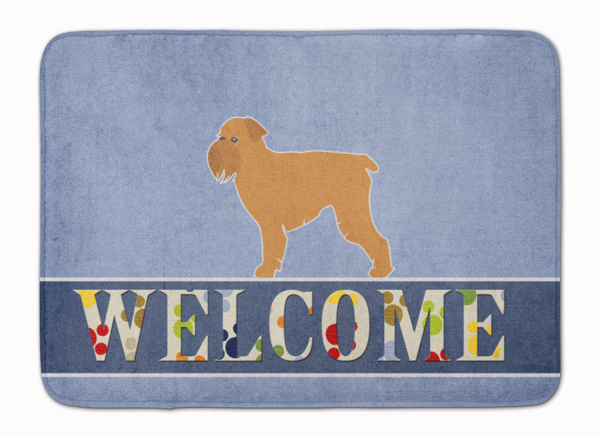 Brussels Griffon Welcome Machine Washable Memory Foam Mat BB5544RUG - the-store.com