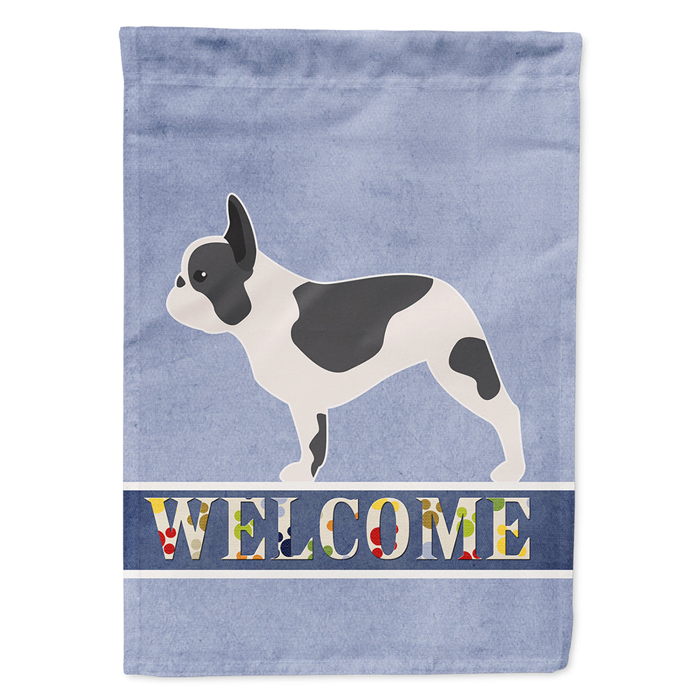 French Bulldog Welcome Flag Canvas House Size BB5545CHF