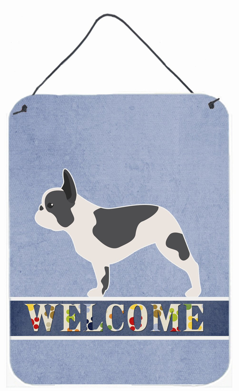 French Bulldog Welcome Wall or Door Hanging Prints BB5545DS1216 by Caroline&#39;s Treasures
