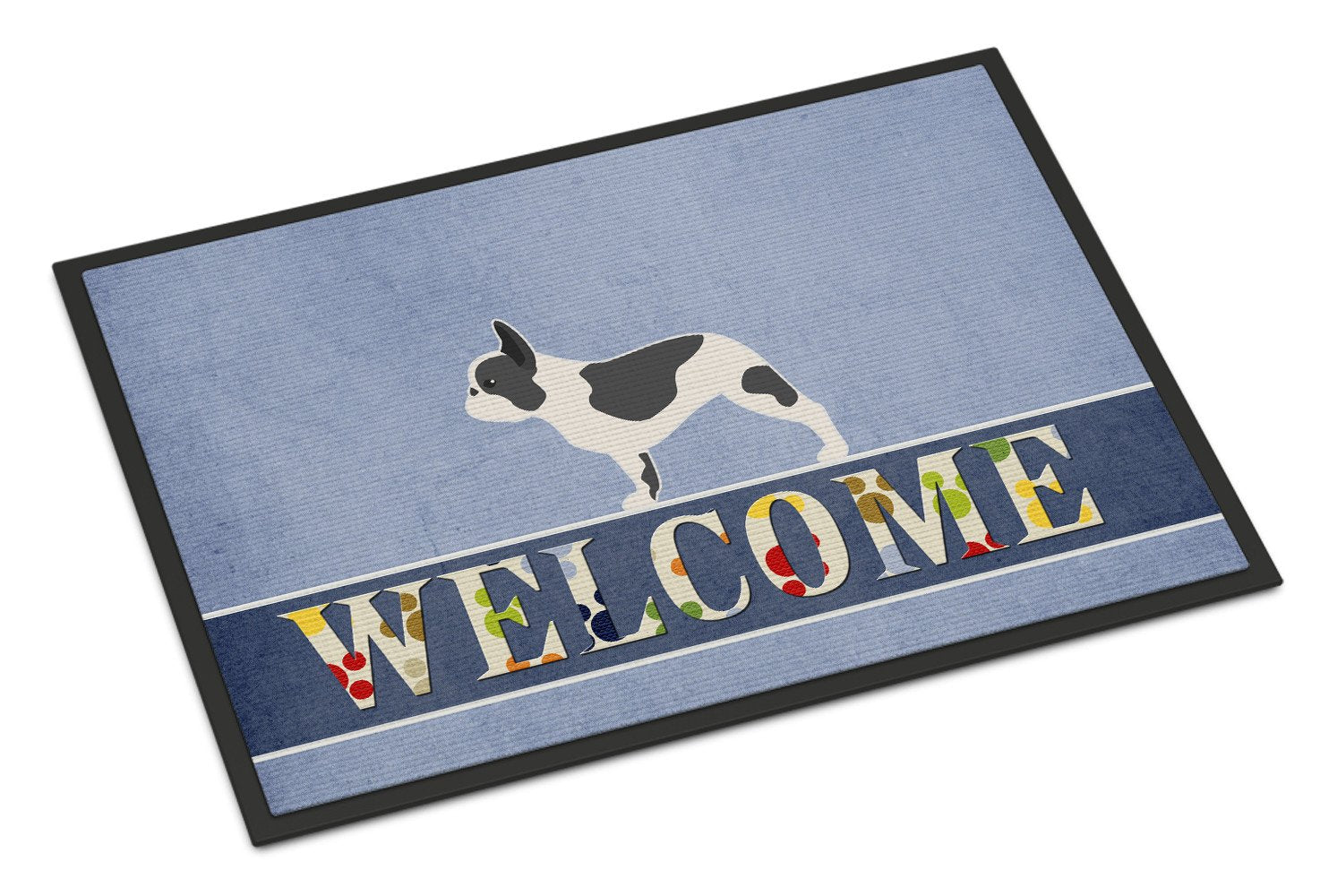 French Bulldog Welcome Indoor or Outdoor Mat 24x36 BB5545JMAT by Caroline's Treasures