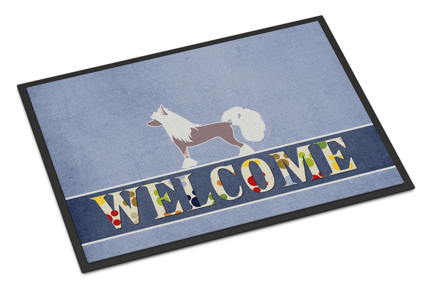 Chinese Crested Welcome Indoor or Outdoor Mat 24x36 BB5547JMAT by Caroline's Treasures
