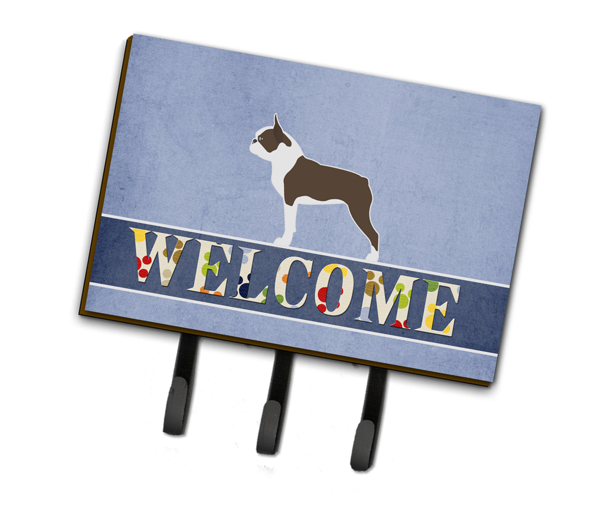 Boston Terrier Welcome Leash or Key Holder BB5548TH68