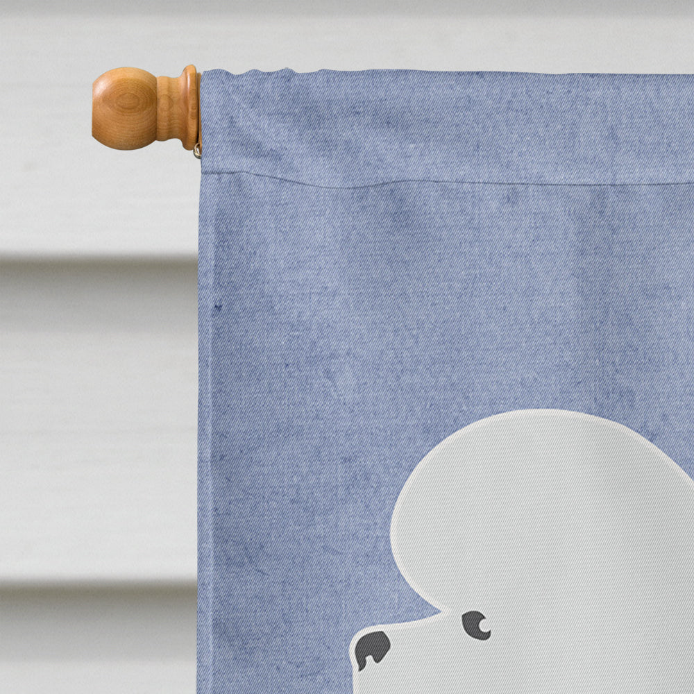Bichon Frise Welcome Flag Canvas House Size BB5549CHF