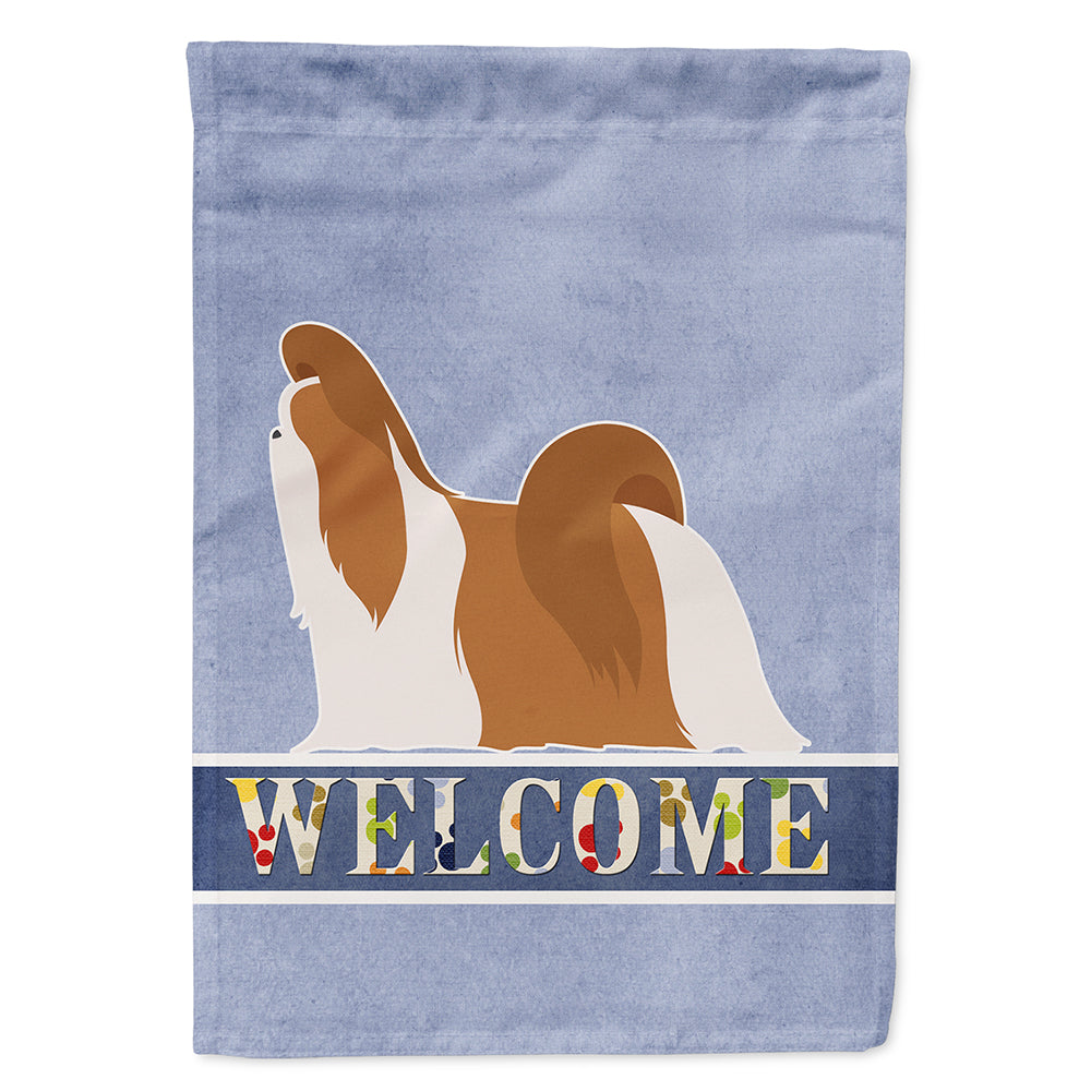 Shih Tzu Welcome Flag Canvas House Size BB5550CHF  the-store.com.