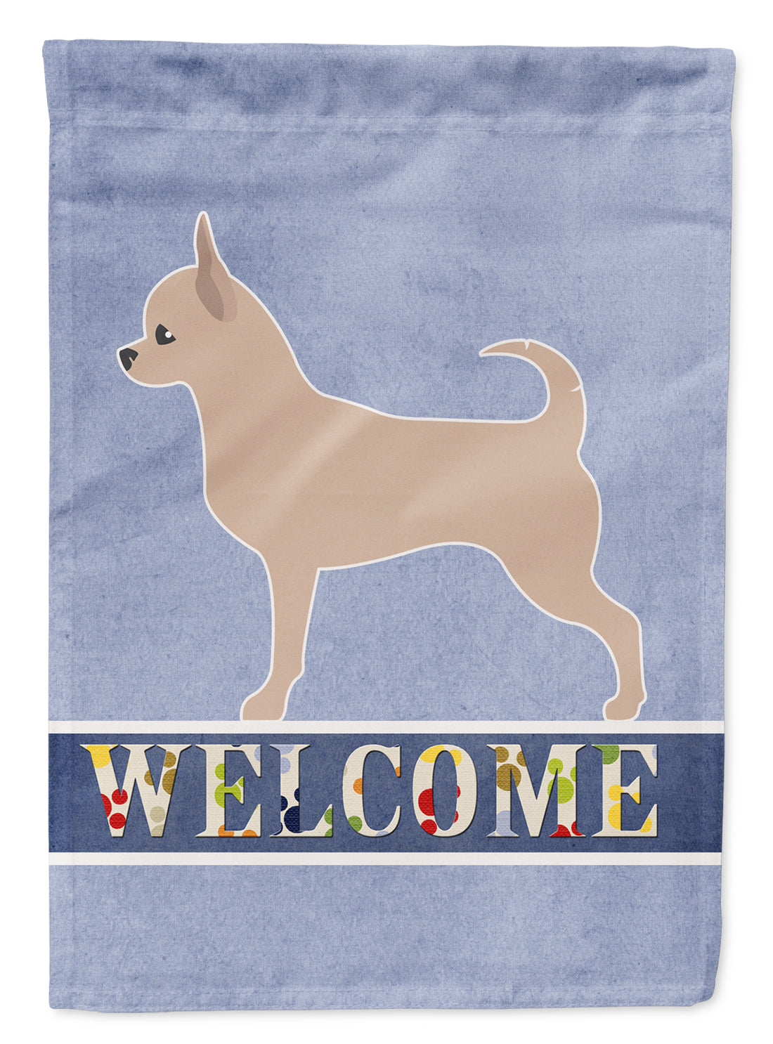 Chihuahua Welcome Flag Canvas House Size BB5554CHF  the-store.com.