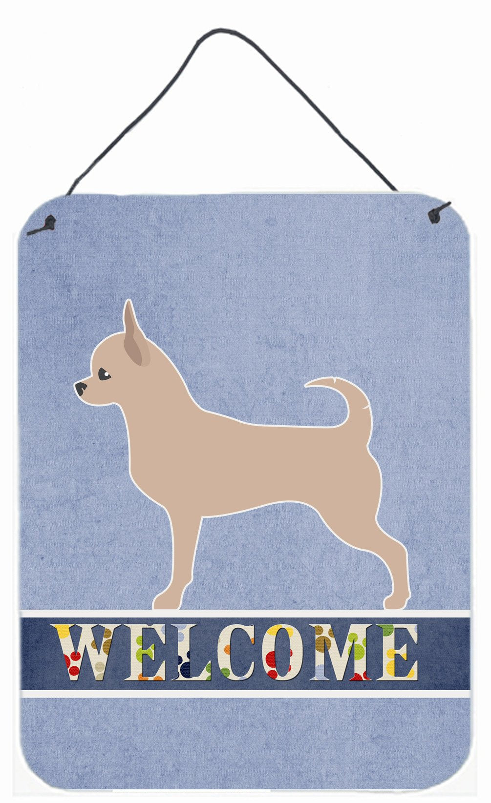 Chihuahua Welcome Wall or Door Hanging Prints BB5554DS1216 by Caroline's Treasures