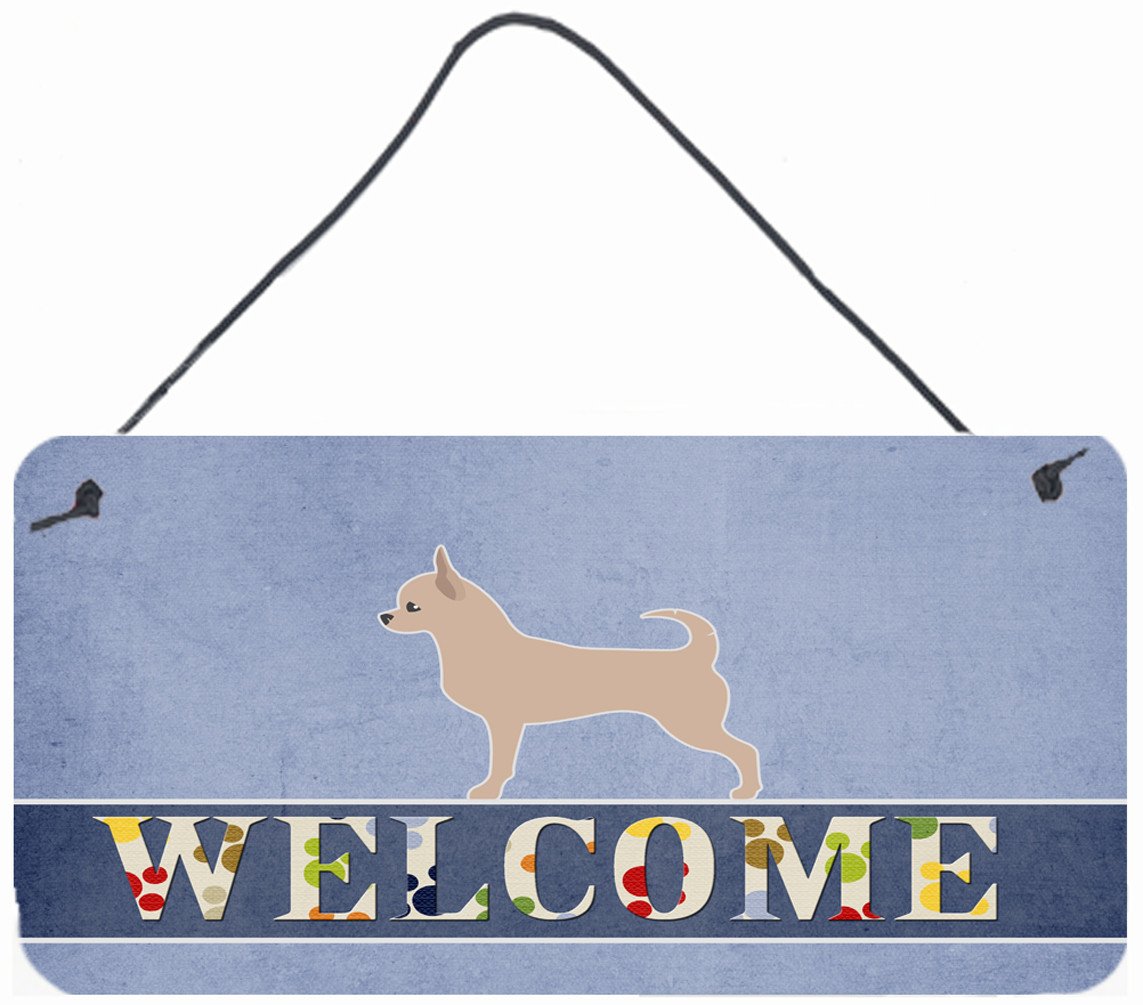 Chihuahua Welcome Wall or Door Hanging Prints BB5554DS812 by Caroline's Treasures