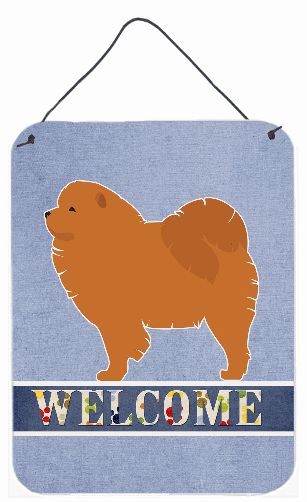 Chow Chow Welcome Wall or Door Hanging Prints BB5555DS1216 by Caroline&#39;s Treasures