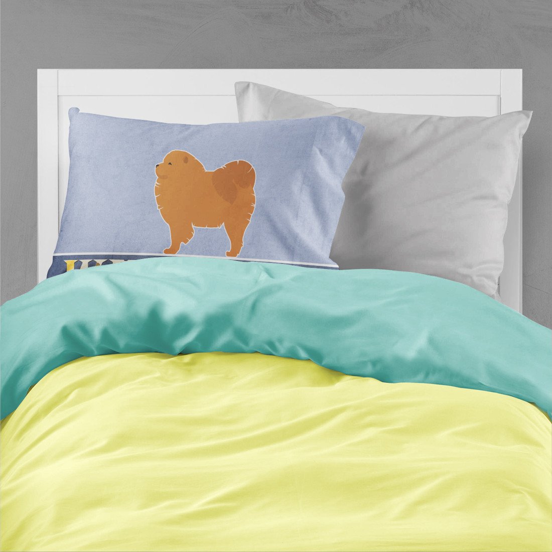 Chow Chow Welcome Fabric Standard Pillowcase BB5555PILLOWCASE by Caroline's Treasures