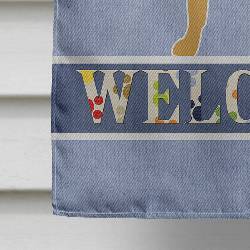 Shar Pei Merry Welcome Flag Canvas House Size BB5556CHF  the-store.com.