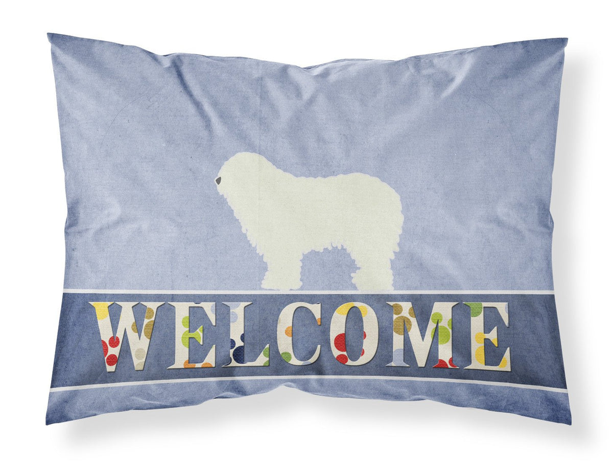 Komondor Welcome Fabric Standard Pillowcase BB5559PILLOWCASE by Caroline&#39;s Treasures