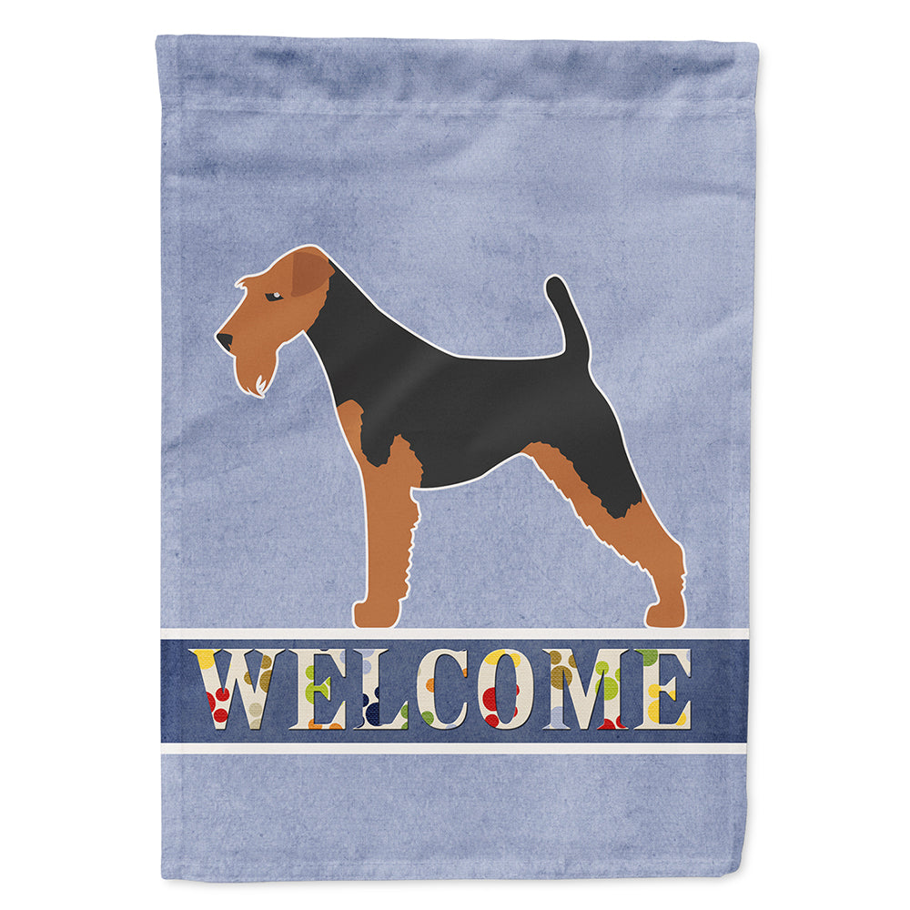 Airedale Terrier Welcome Flag Canvas House Size BB5561CHF