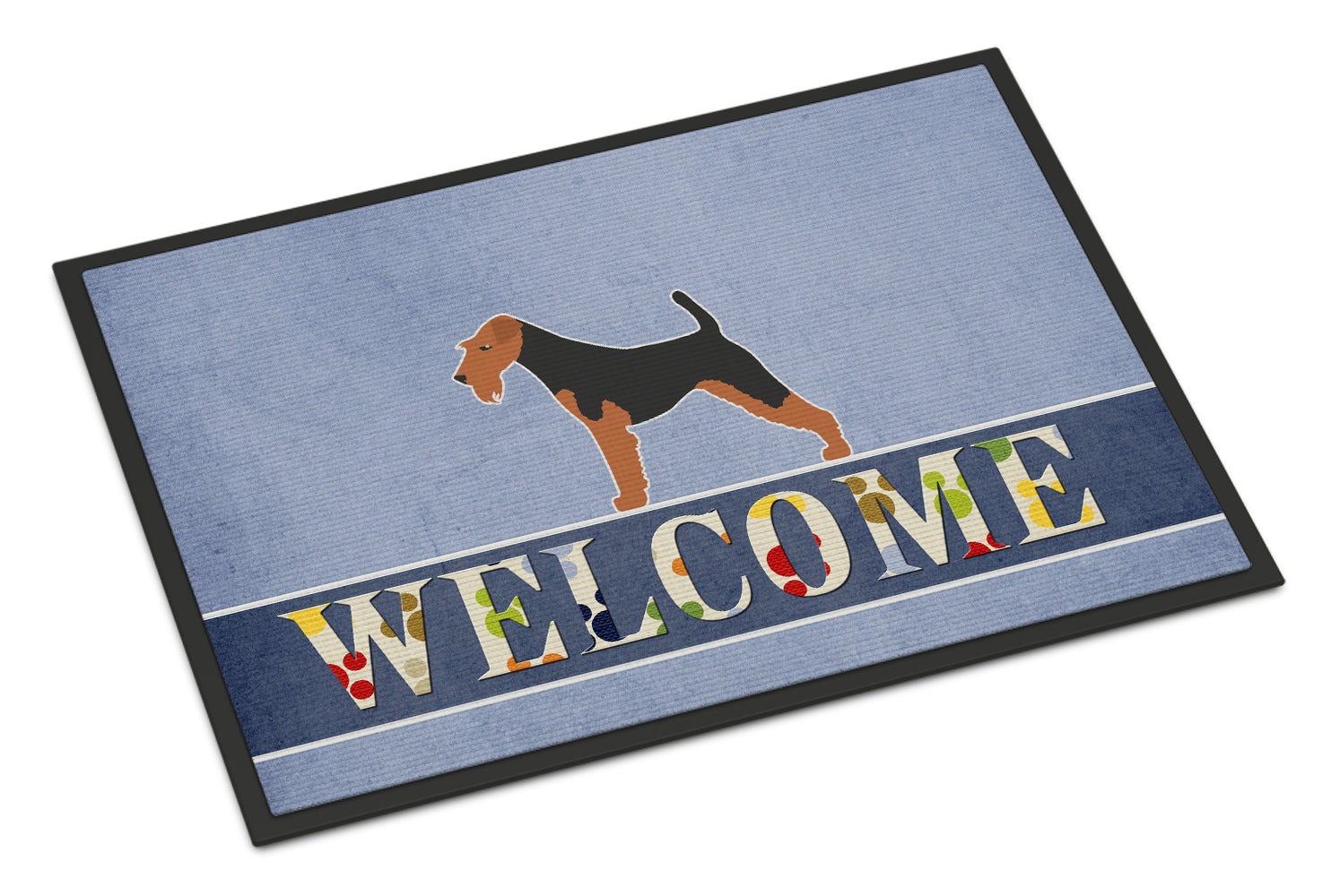 Airedale Terrier Welcome Indoor or Outdoor Mat 18x27 BB5561MAT - the-store.com