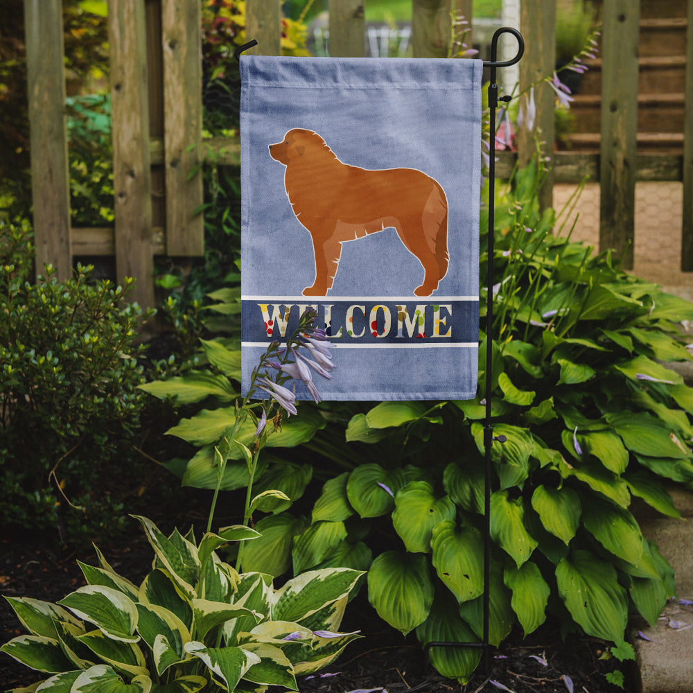 Caroline's Treasures Leonberger Welcome Garden Flag - Outdoor Decorative Yard Flag BB5562GF