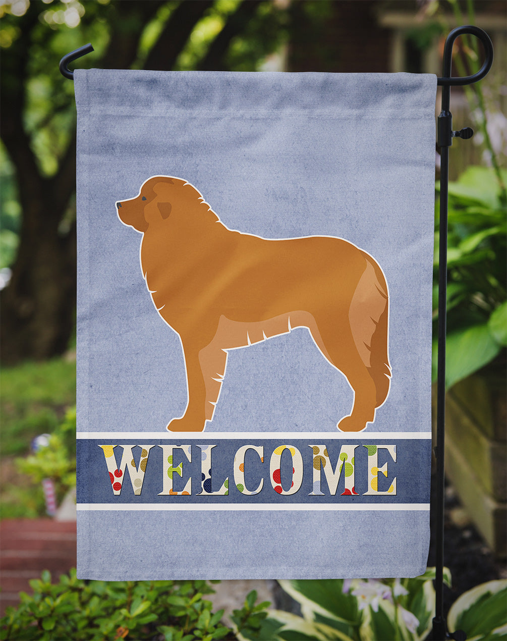 Leonberger Welcome Flag Garden Size BB5562GF  the-store.com.