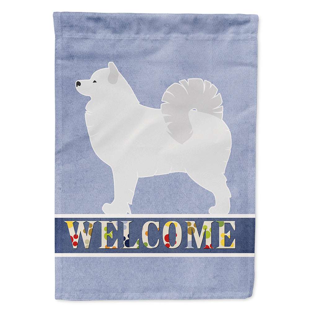 Samoyed Welcome Flag Canvas House Size BB5563CHF  the-store.com.