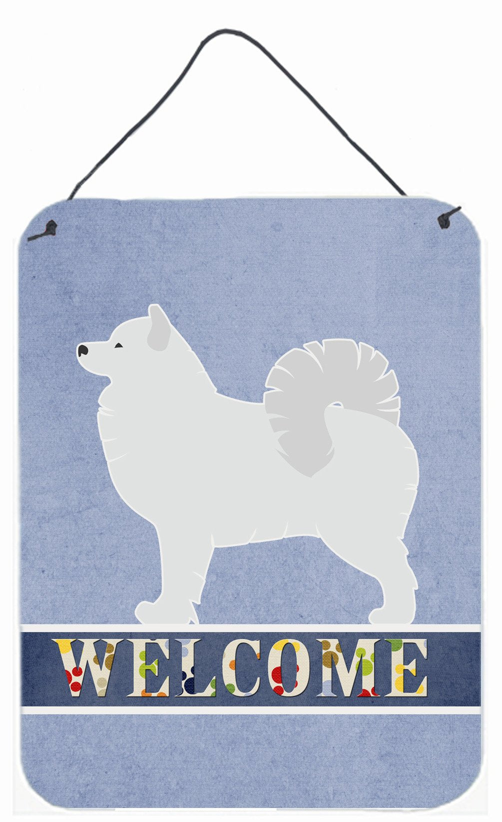 Samoyed Welcome Wall or Door Hanging Prints BB5563DS1216 by Caroline's Treasures
