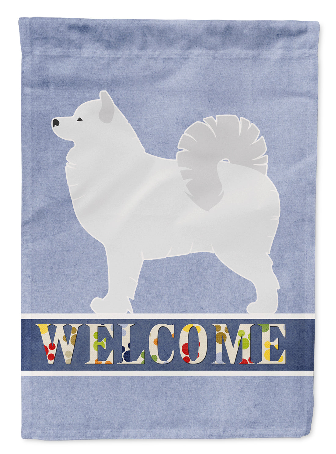 Samoyed Welcome Flag Garden Size BB5563GF  the-store.com.