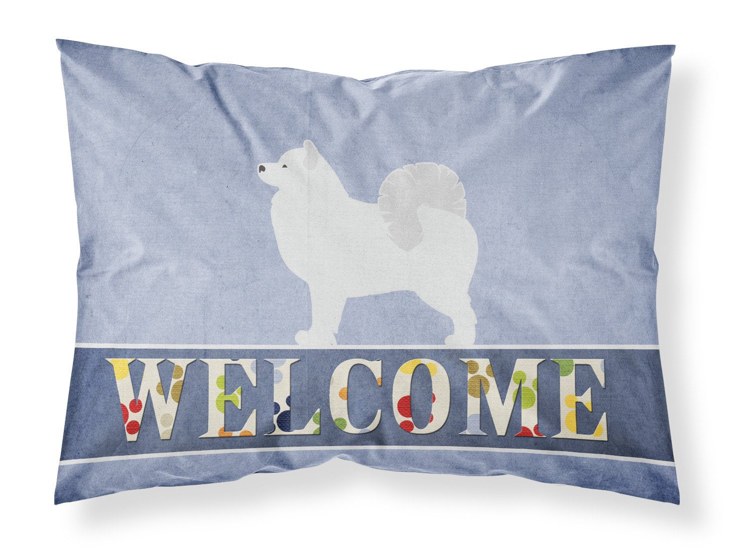 Samoyed Welcome Fabric Standard Pillowcase BB5563PILLOWCASE by Caroline's Treasures