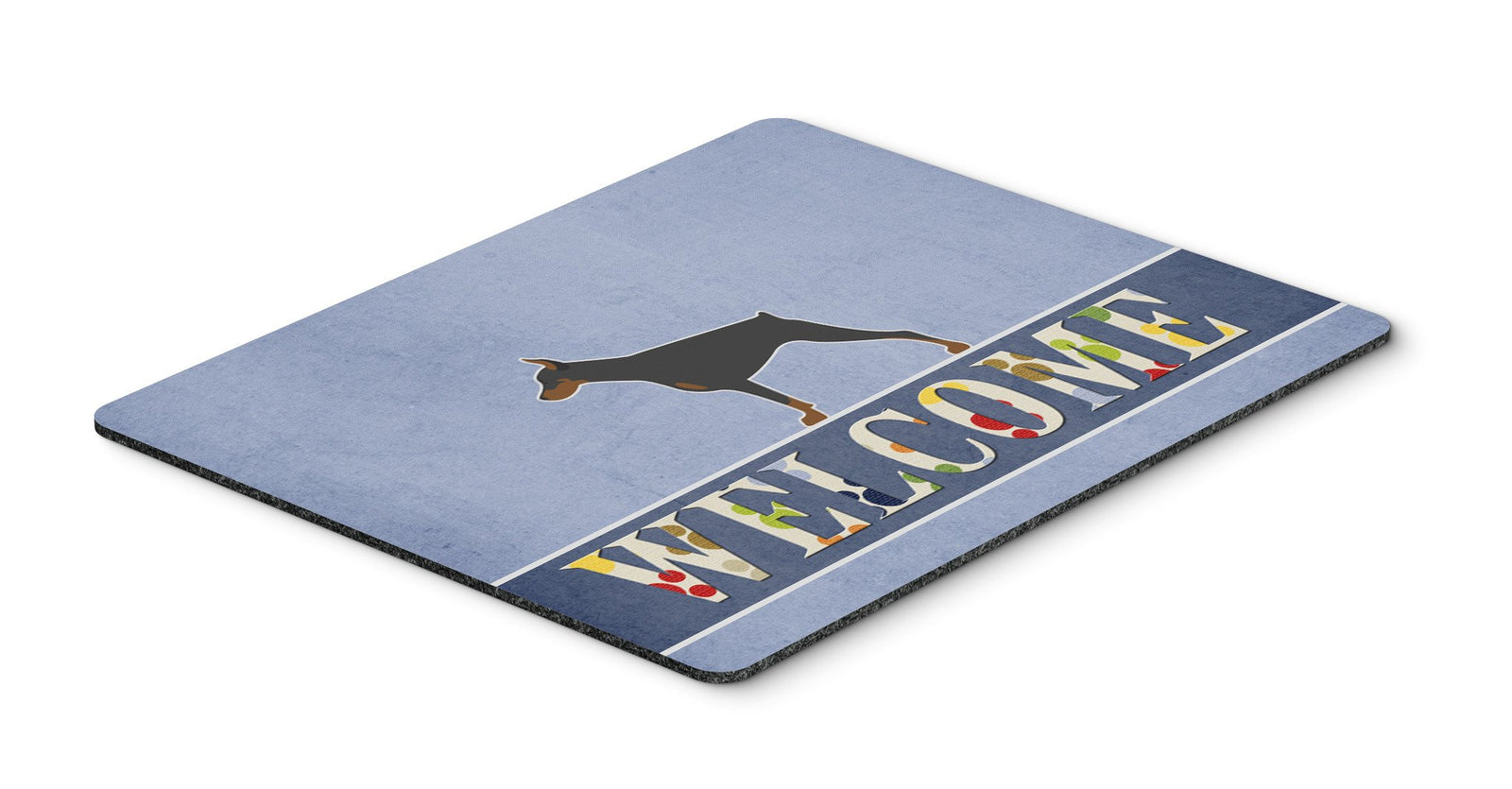 Doberman Pinscher Welcome Mouse Pad, Hot Pad or Trivet BB5564MP by Caroline's Treasures