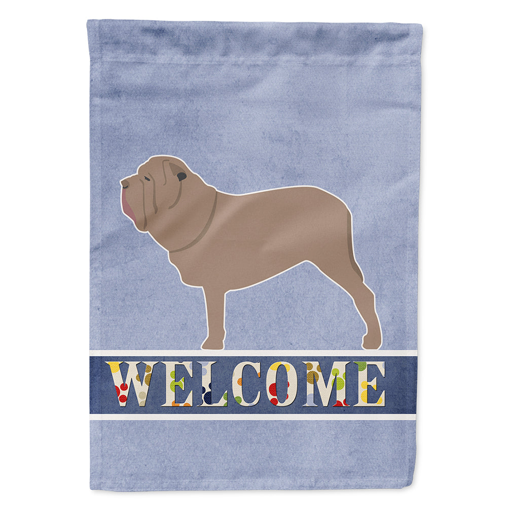 Neapolitan Mastiff Welcome Flag Canvas House Size BB5569CHF  the-store.com.