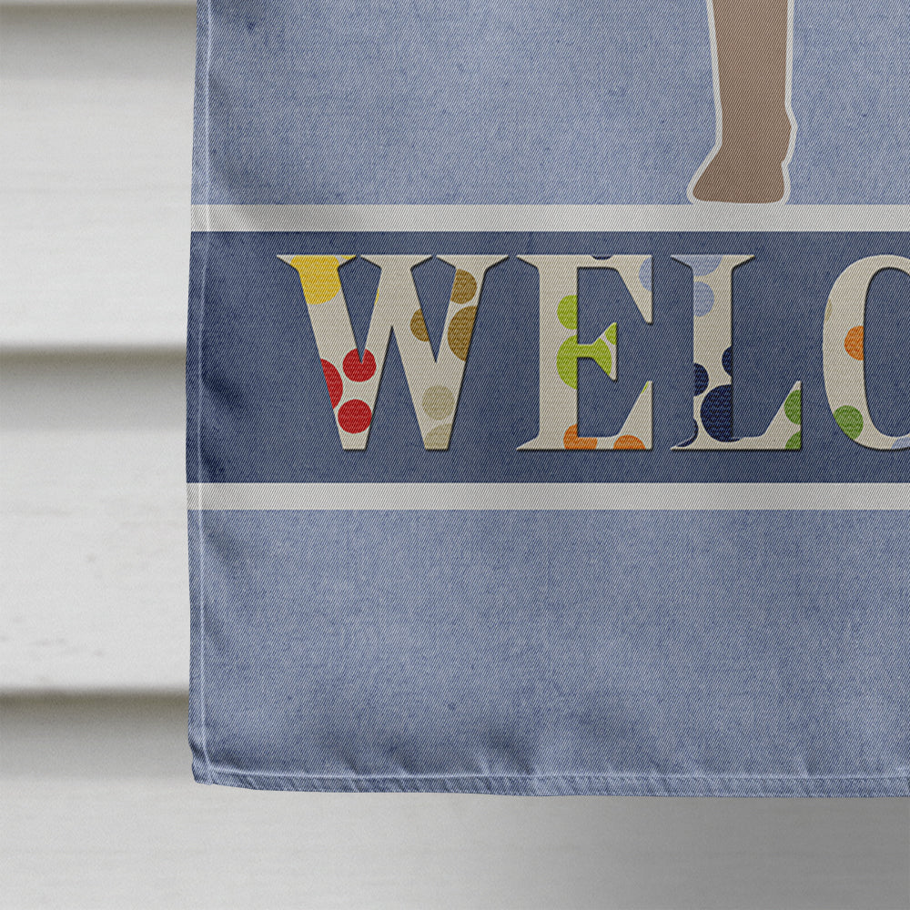 Neapolitan Mastiff Welcome Flag Canvas House Size BB5569CHF  the-store.com.