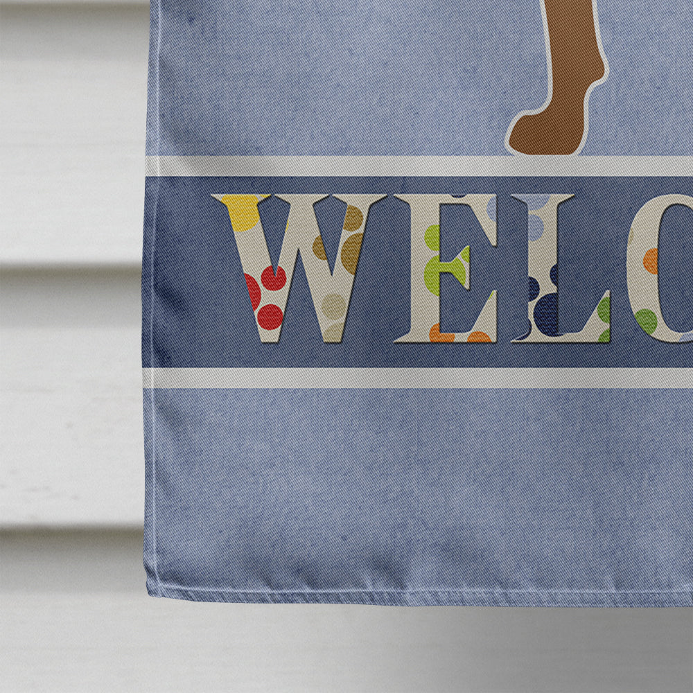 Rottweiler Welcome Flag Canvas House Size BB5570CHF
