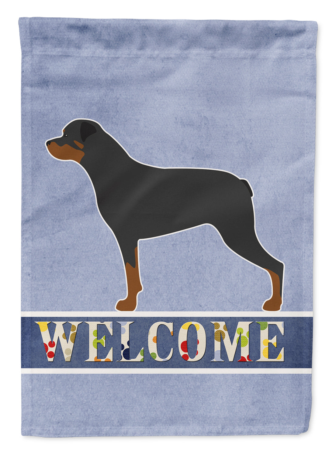 Rottweiler Welcome Flag Garden Size BB5570GF