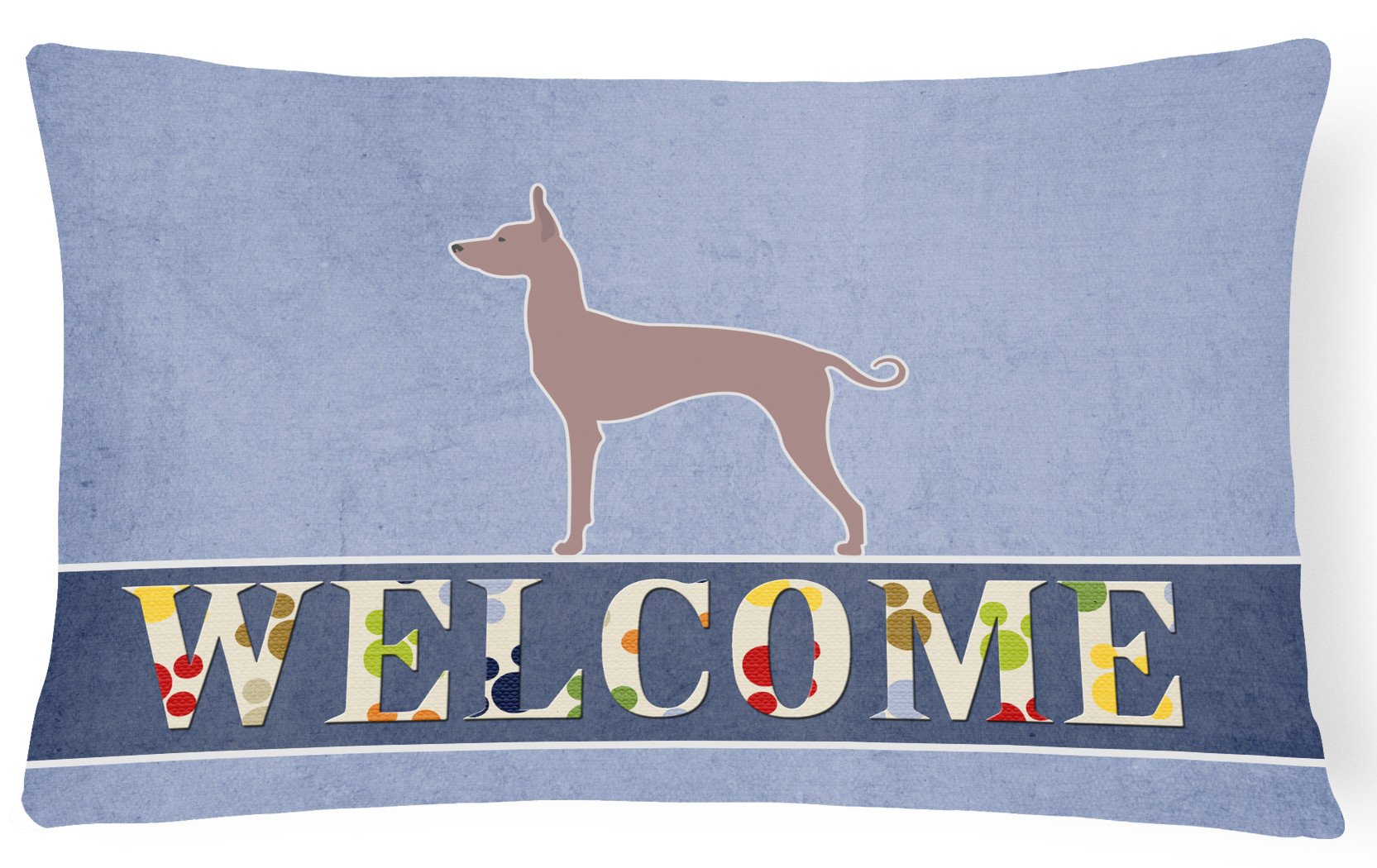 Dogo Argentino Welcome Canvas Fabric Decorative Pillow BB5571PW1216 by Caroline's Treasures