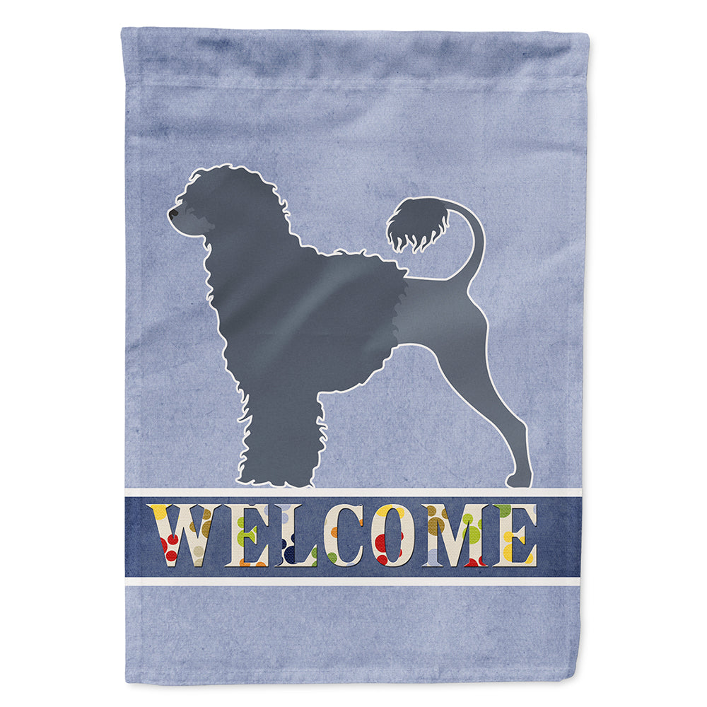 Portuguese Water Dog Welcome Flag Canvas House Size BB5572CHF