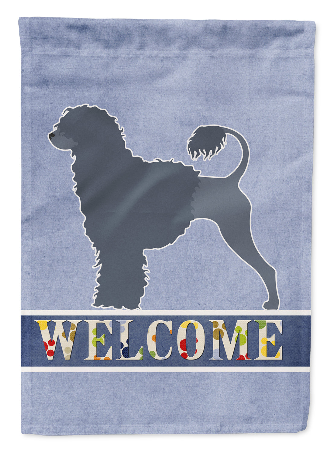 Portuguese Water Dog Welcome Flag Garden Size BB5572GF  the-store.com.