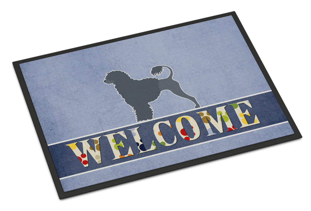 Portuguese Water Dog Welcome Indoor or Outdoor Mat 18x27 BB5572MAT - the-store.com