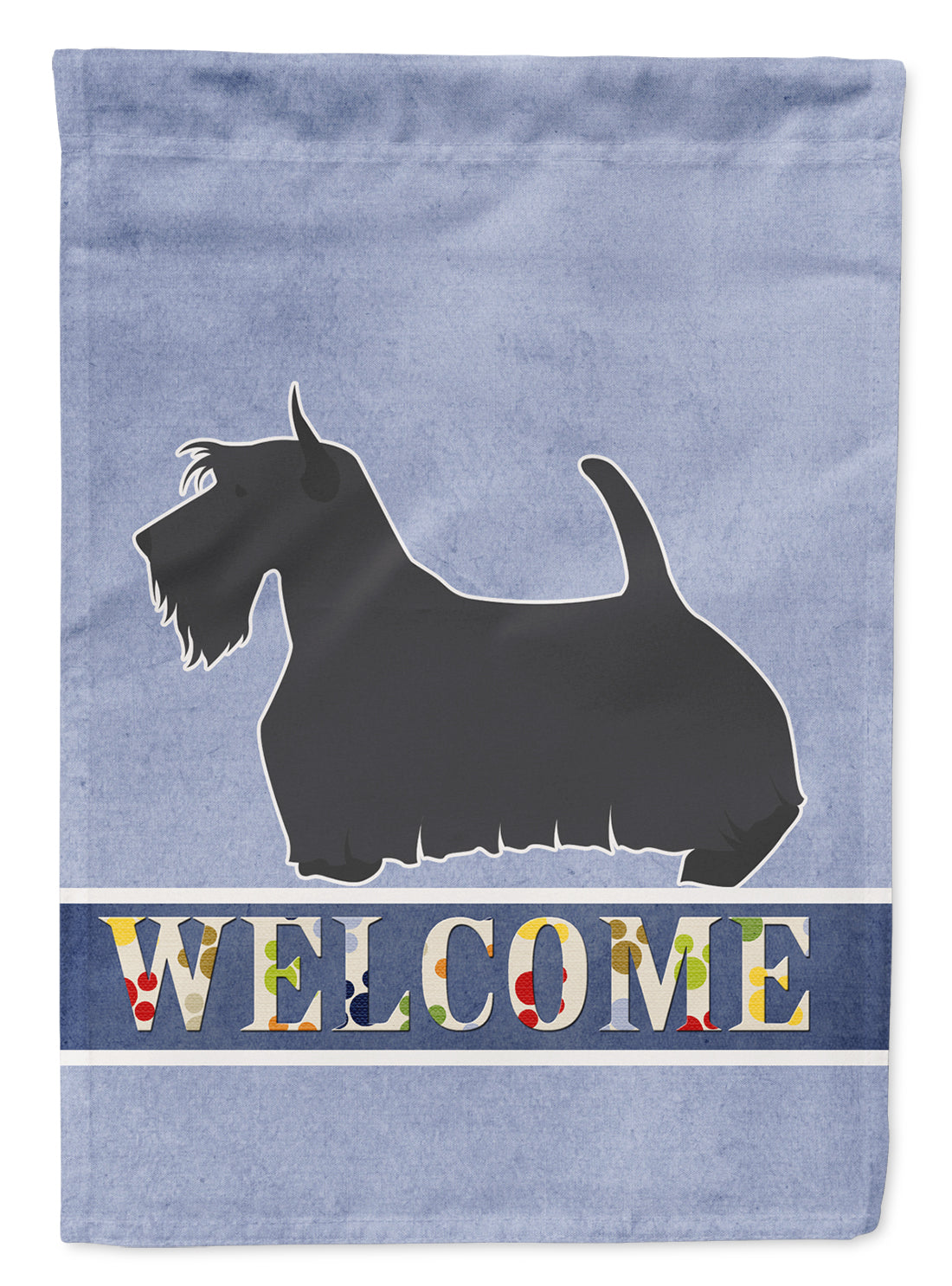 Scottish Terrier Welcome Flag Canvas House Size BB5573CHF  the-store.com.