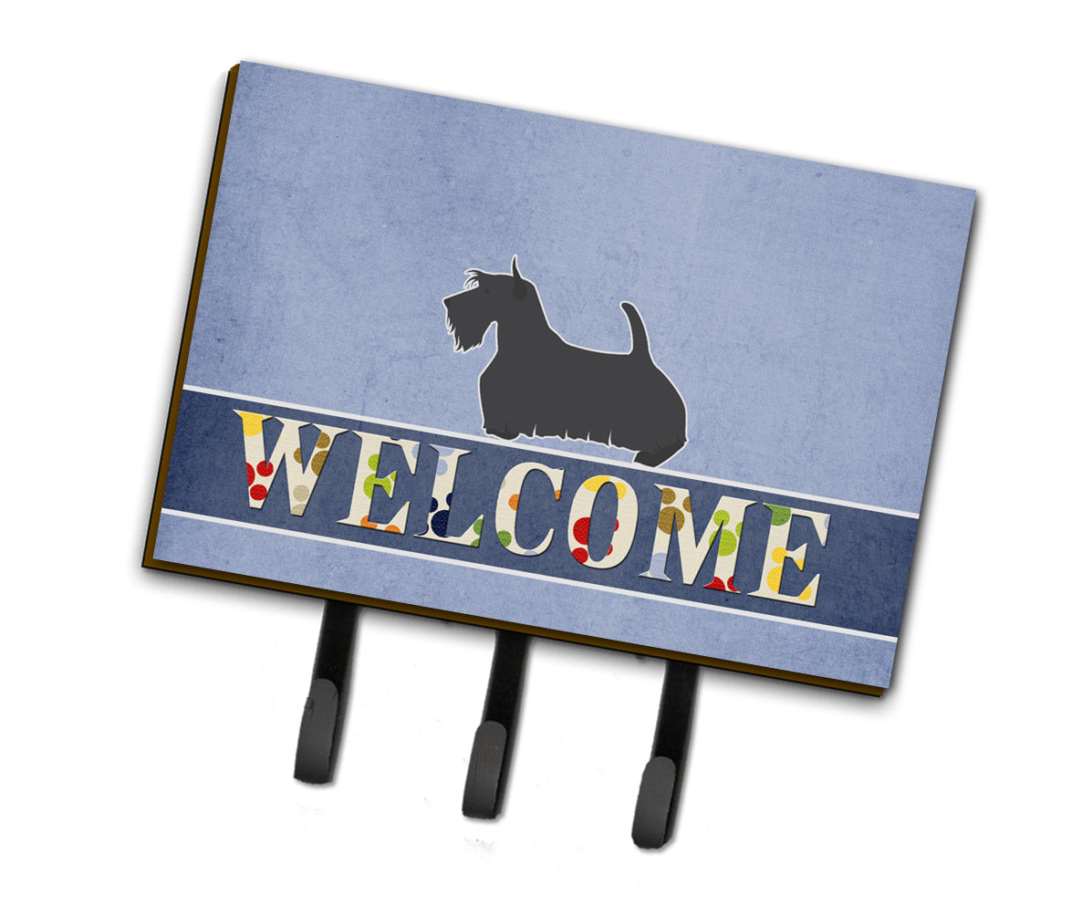 Scottish Terrier Welcome Leash or Key Holder BB5573TH68