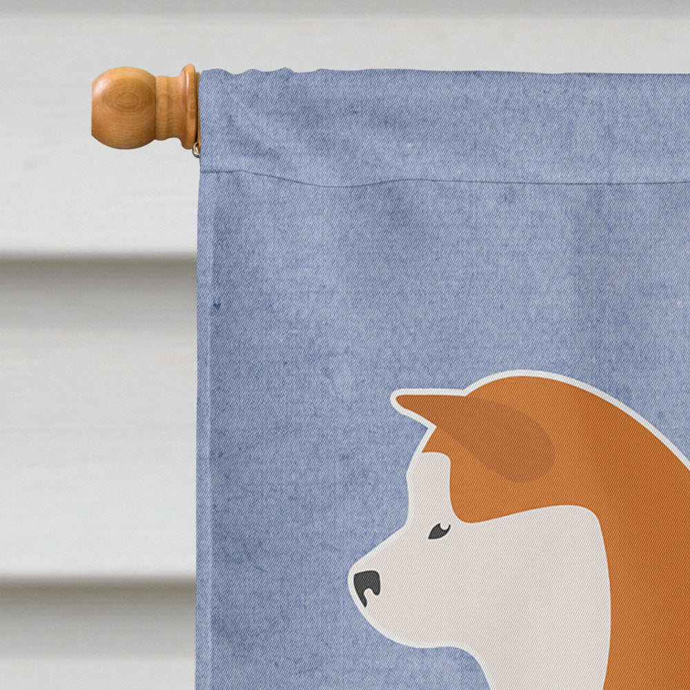 Akita Welcome Flag Canvas House Size BB5576CHF