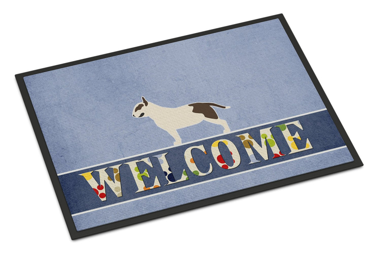 Bull Terrier Welcome Indoor or Outdoor Mat 24x36 BB5582JMAT by Caroline&#39;s Treasures