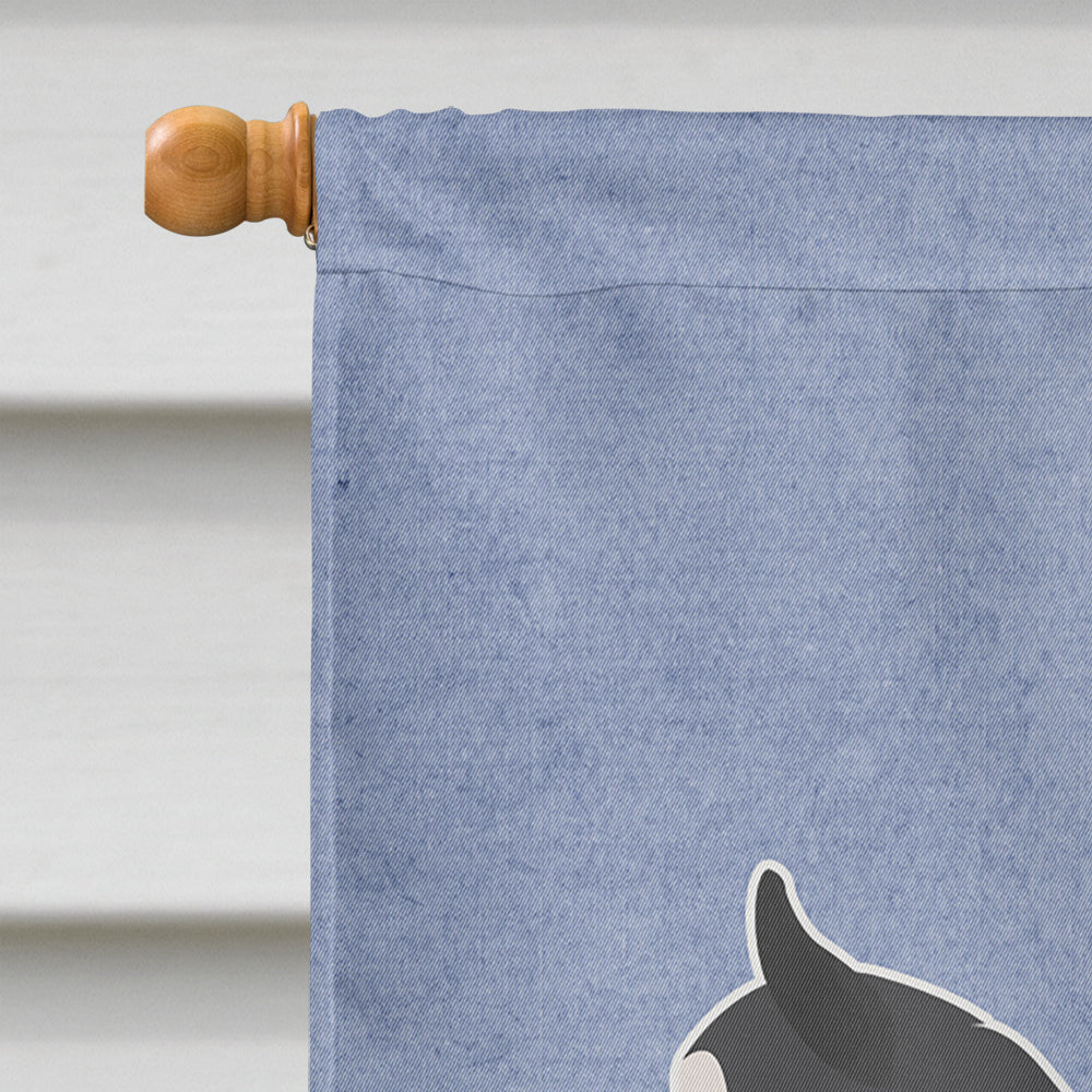 Siberian Husky Welcome Flag Canvas House Size BB5584CHF