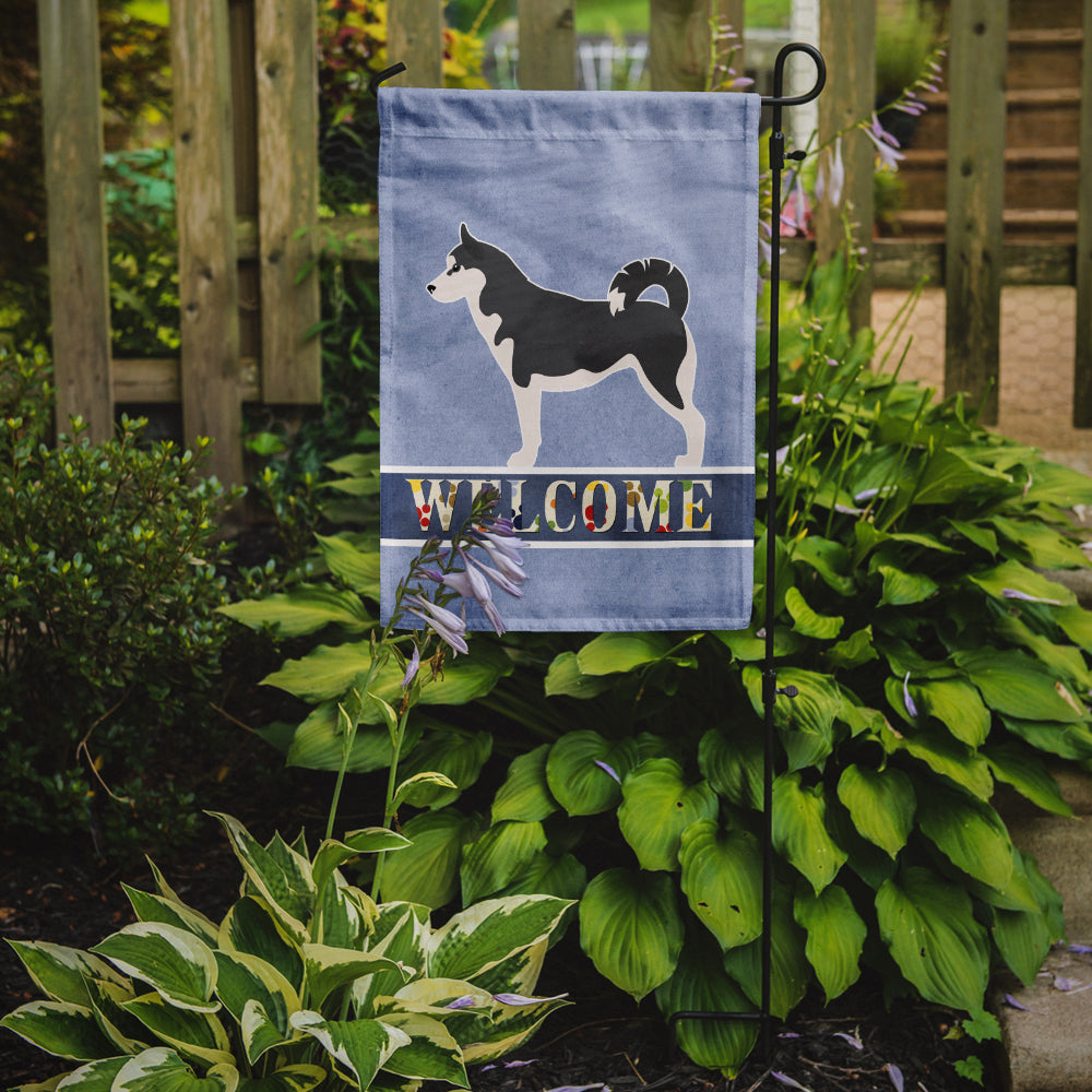 Caroline's Treasures Siberian Husky Welcome Garden Flag - Outdoor Decorative Yard Flag BB5584GF