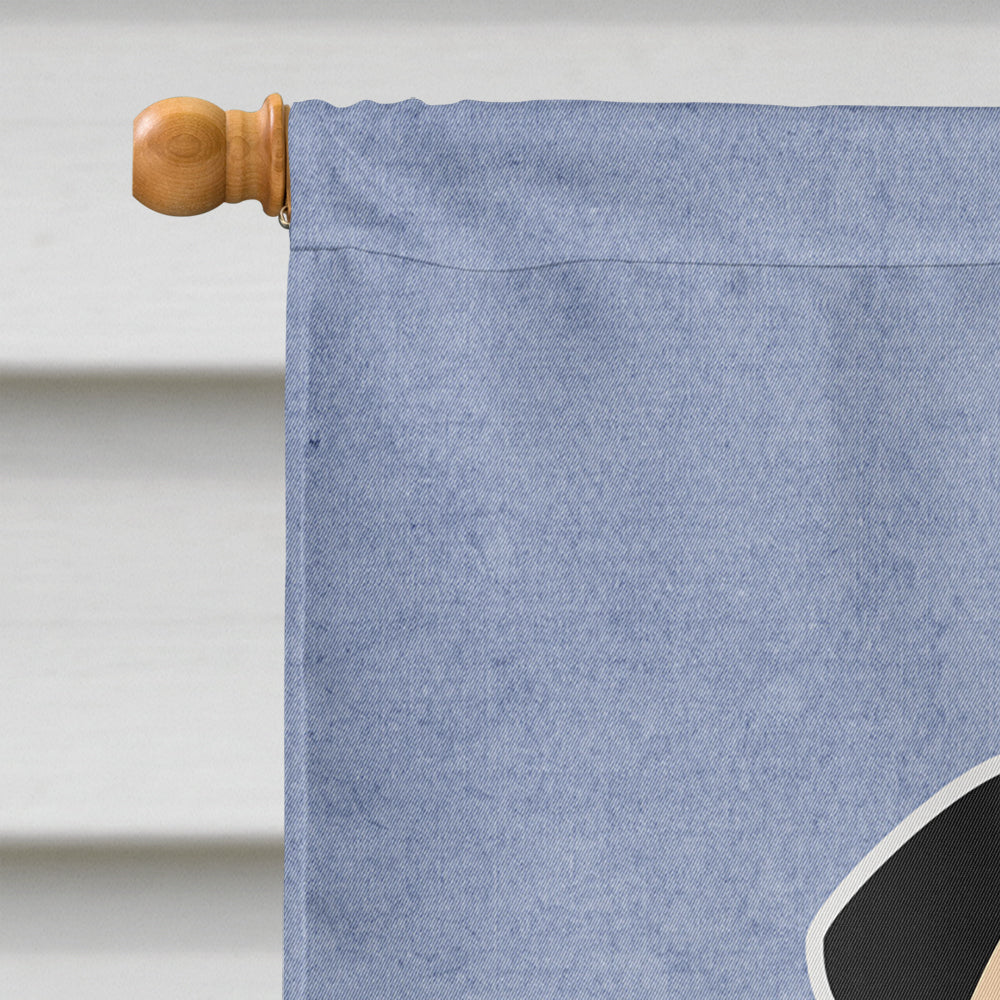 Pug Fawn Welcome Flag Canvas House Size BB5589CHF