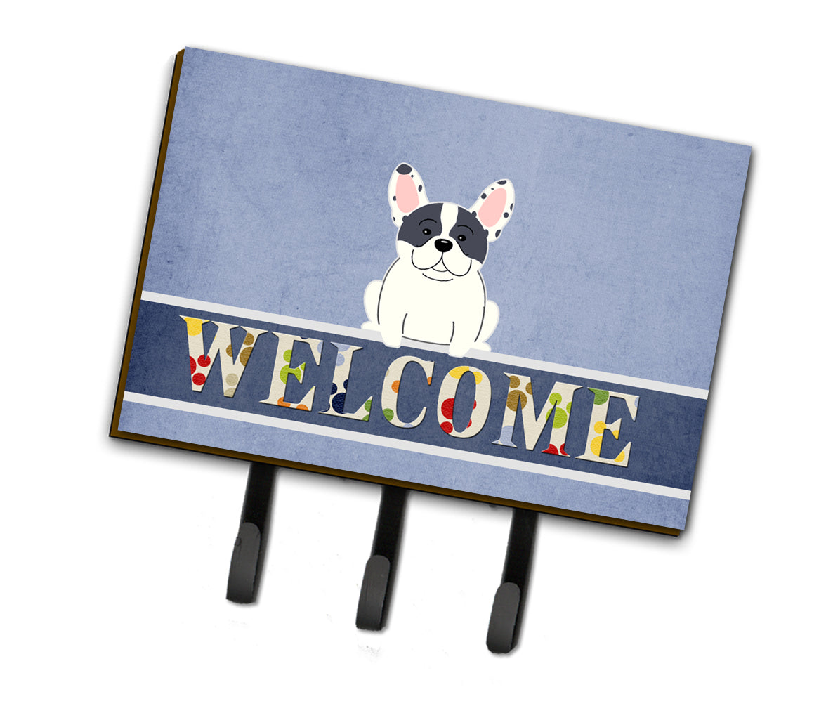 French Bulldog Piebald Welcome Leash or Key Holder BB5592TH68  the-store.com.
