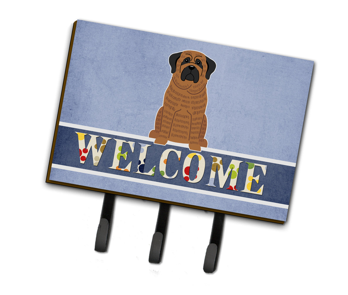 Mastiff Brindle Welcome Leash or Key Holder BB5596TH68