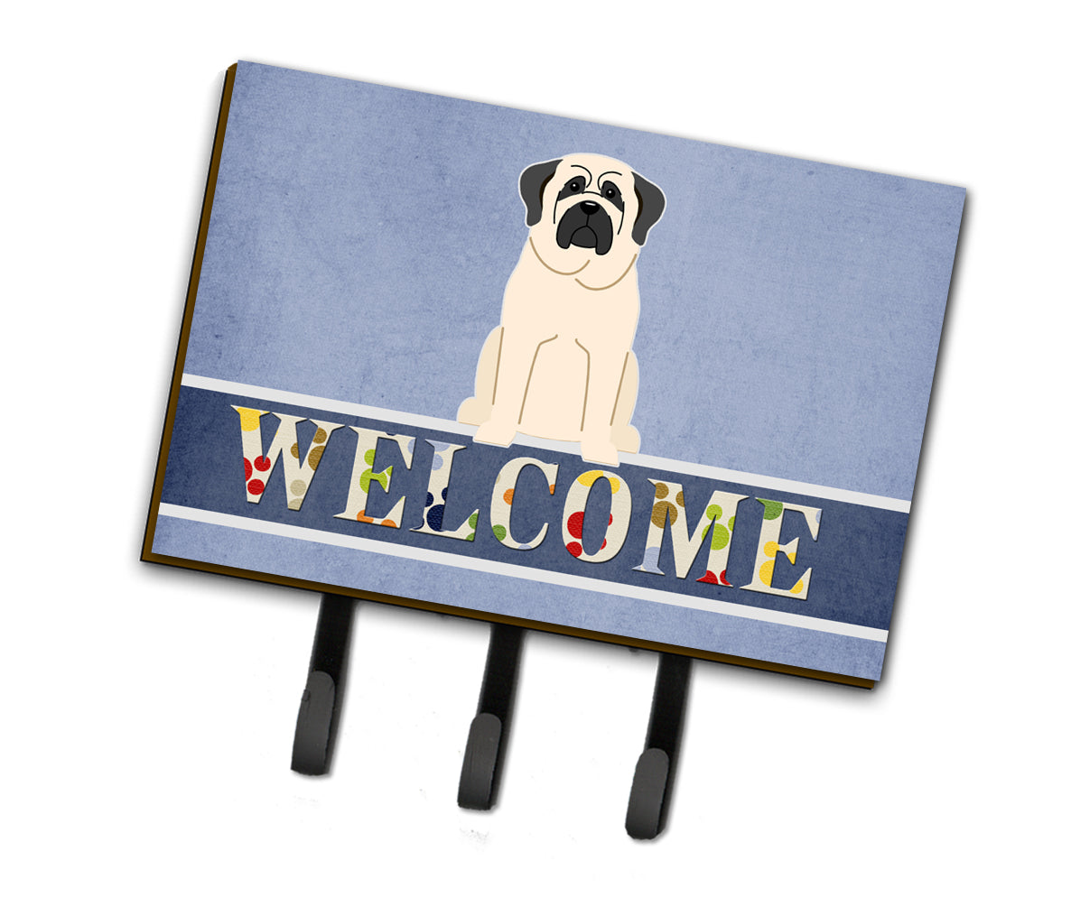 Mastiff White Welcome Leash or Key Holder BB5598TH68  the-store.com.