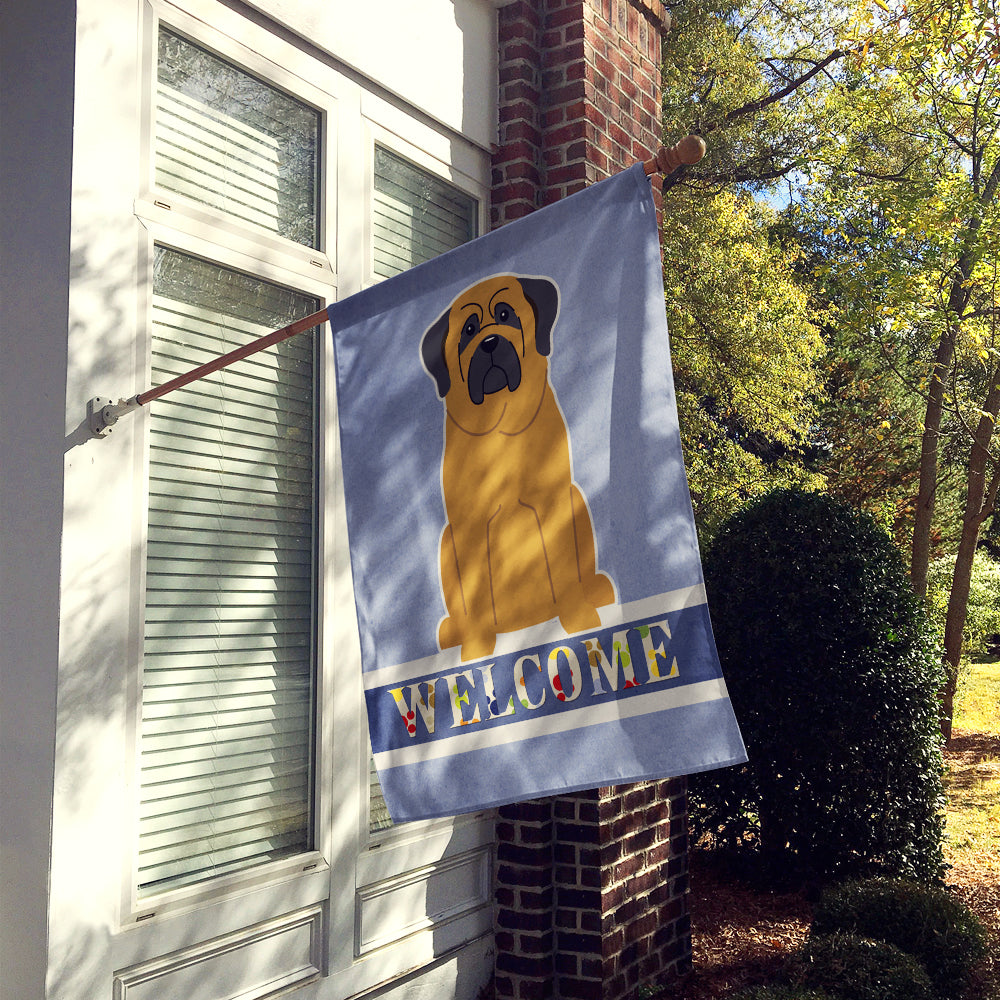 Mastiff Welcome Flag Canvas House Size BB5599CHF