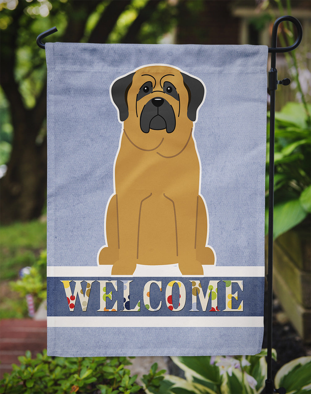 Mastiff Welcome Flag Garden Size BB5599GF